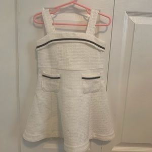 Jamie and Jack white tweed dress NWT